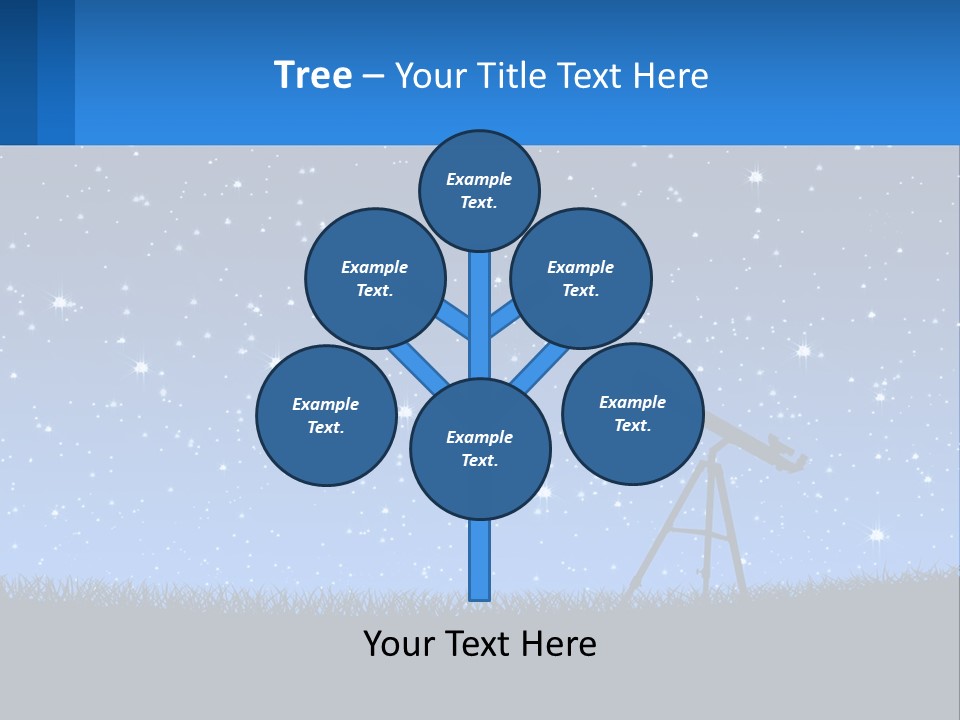 Night Starry Sky PowerPoint Template