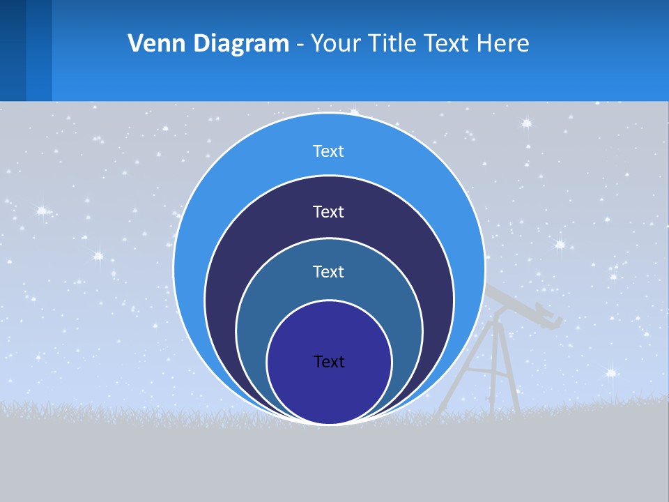 Night Starry Sky PowerPoint Template