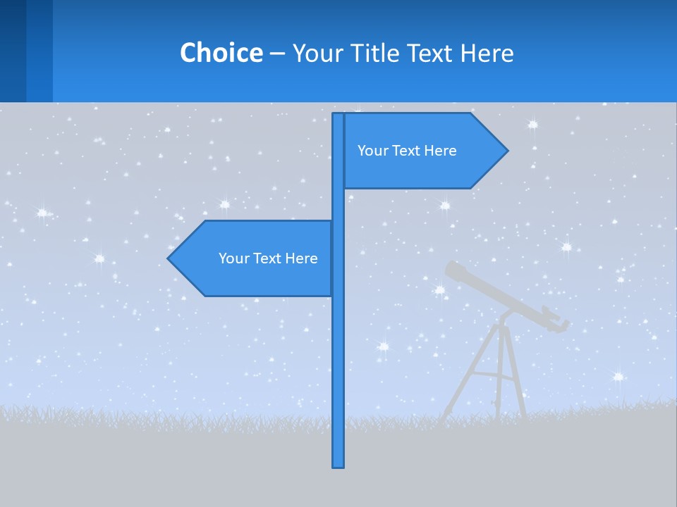 Night Starry Sky PowerPoint Template