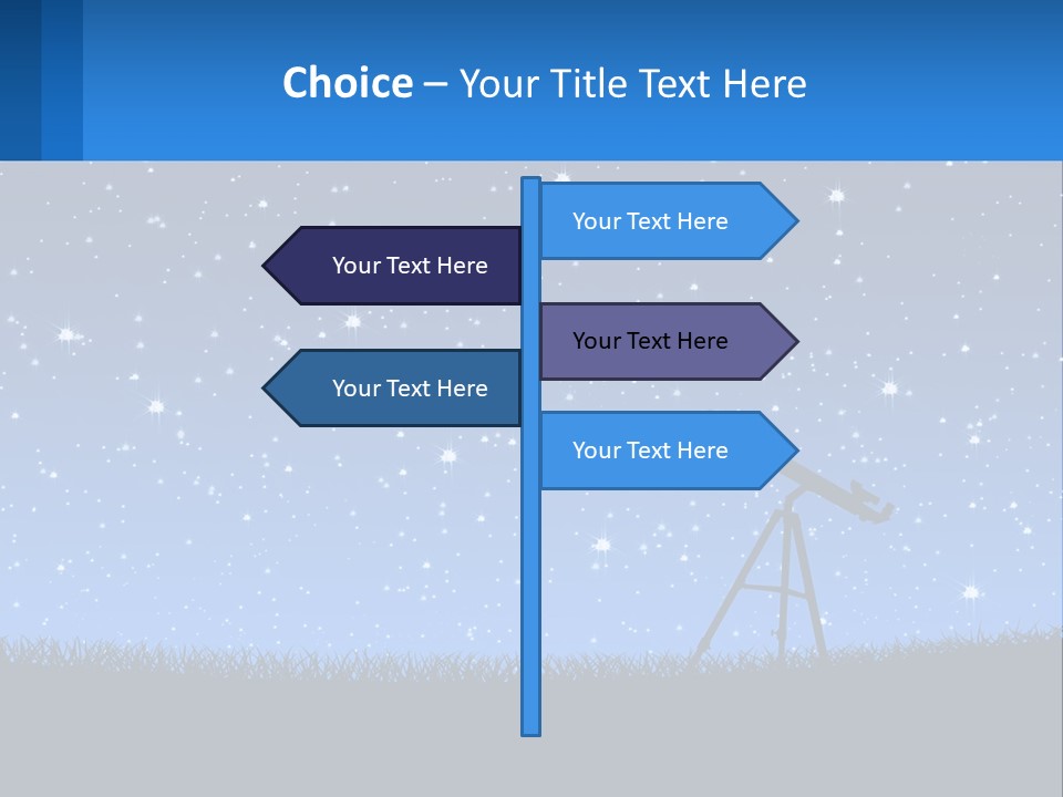 Night Starry Sky PowerPoint Template