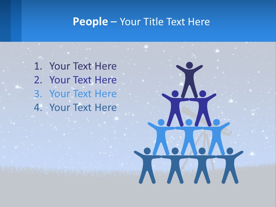 Night Starry Sky PowerPoint Template