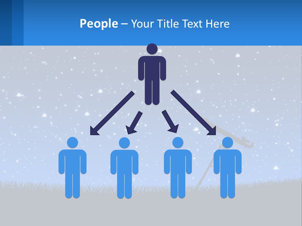 Night Starry Sky PowerPoint Template