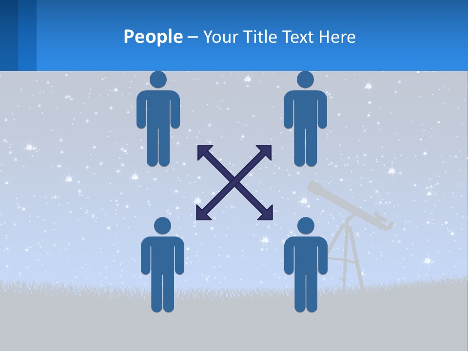 Night Starry Sky PowerPoint Template