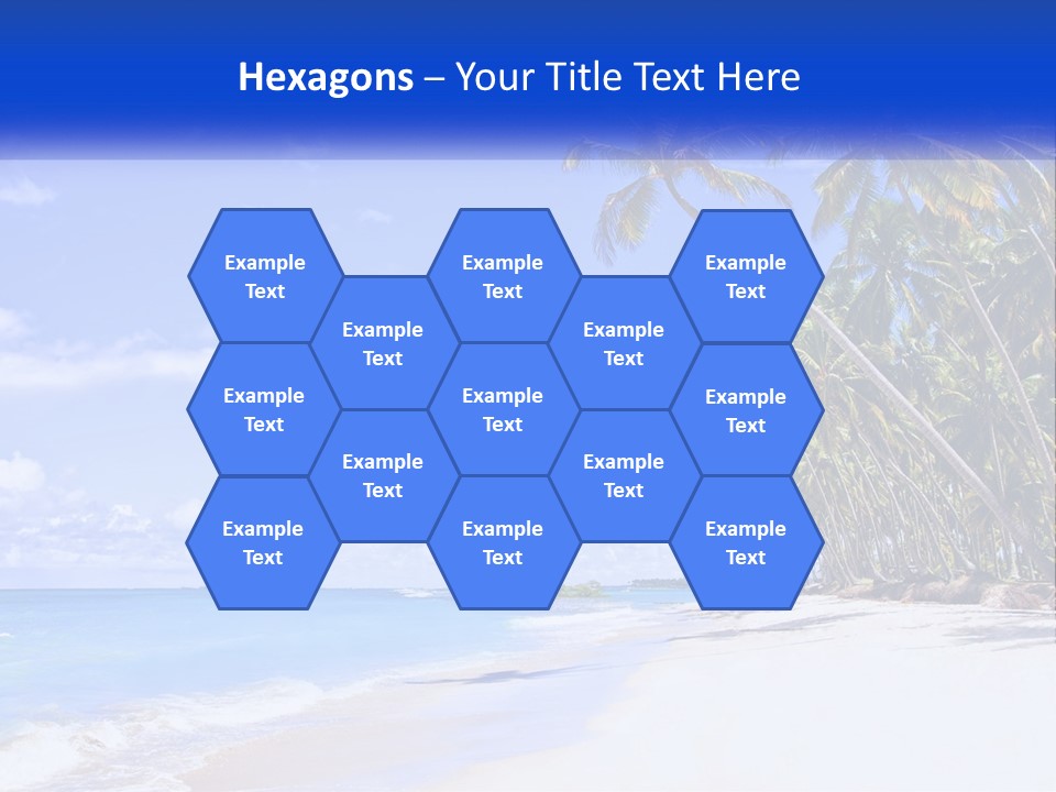 Palm Trees By The Sea PowerPoint Template