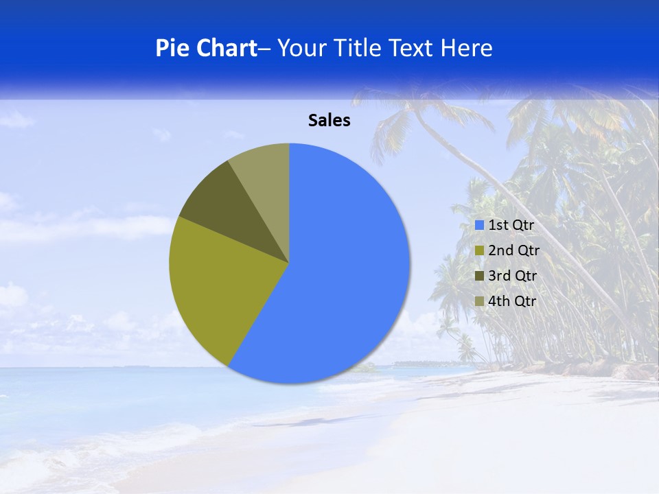 Palm Trees By The Sea PowerPoint Template