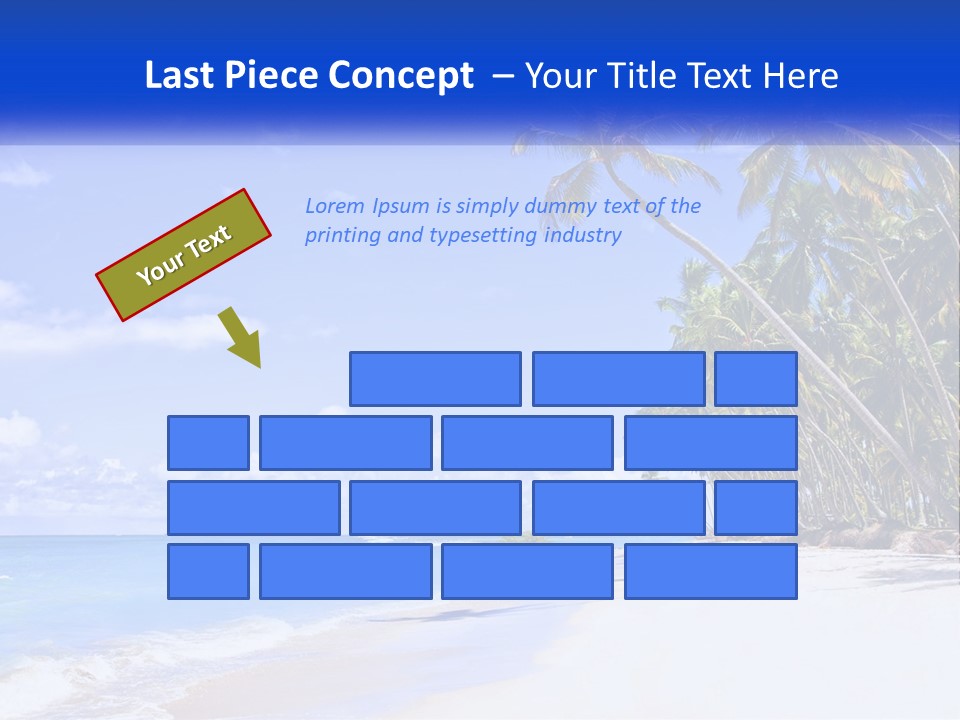 Palm Trees By The Sea PowerPoint Template