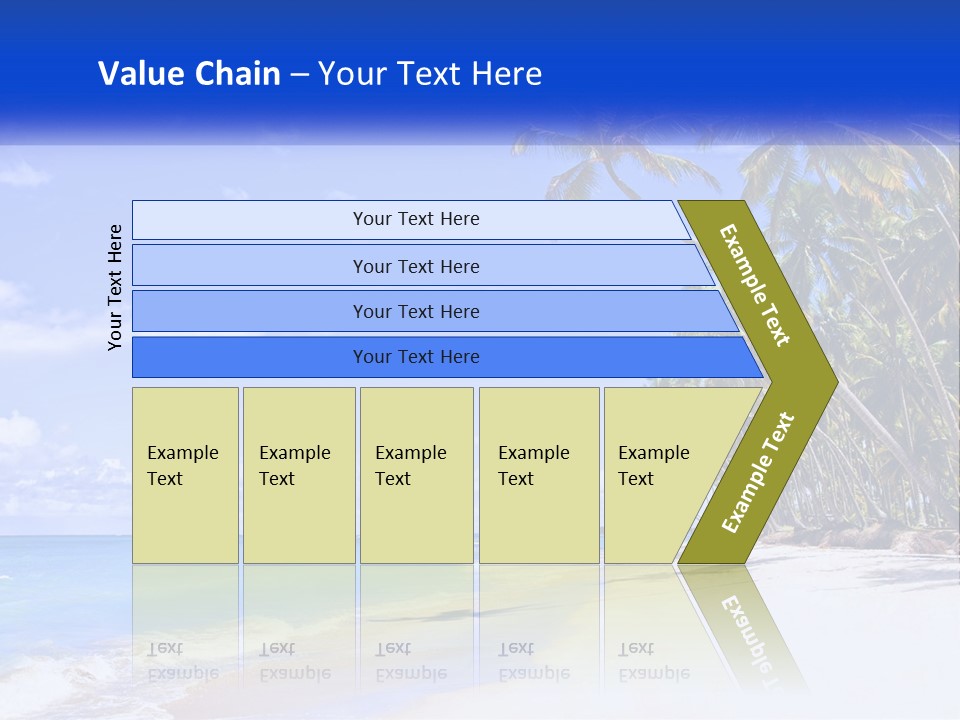 Palm Trees By The Sea PowerPoint Template