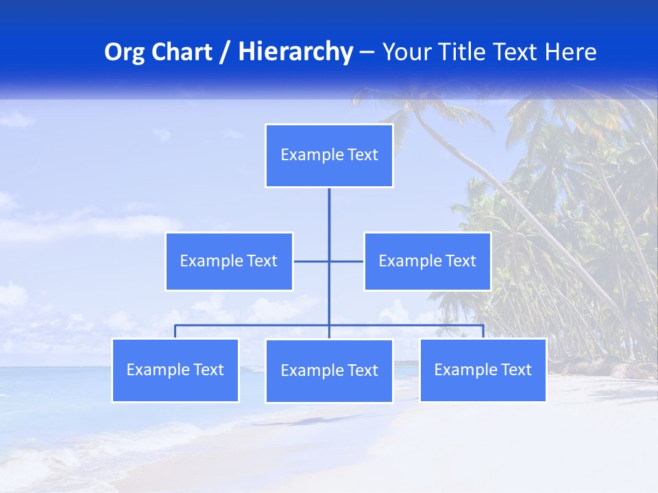 Palm Trees By The Sea PowerPoint Template