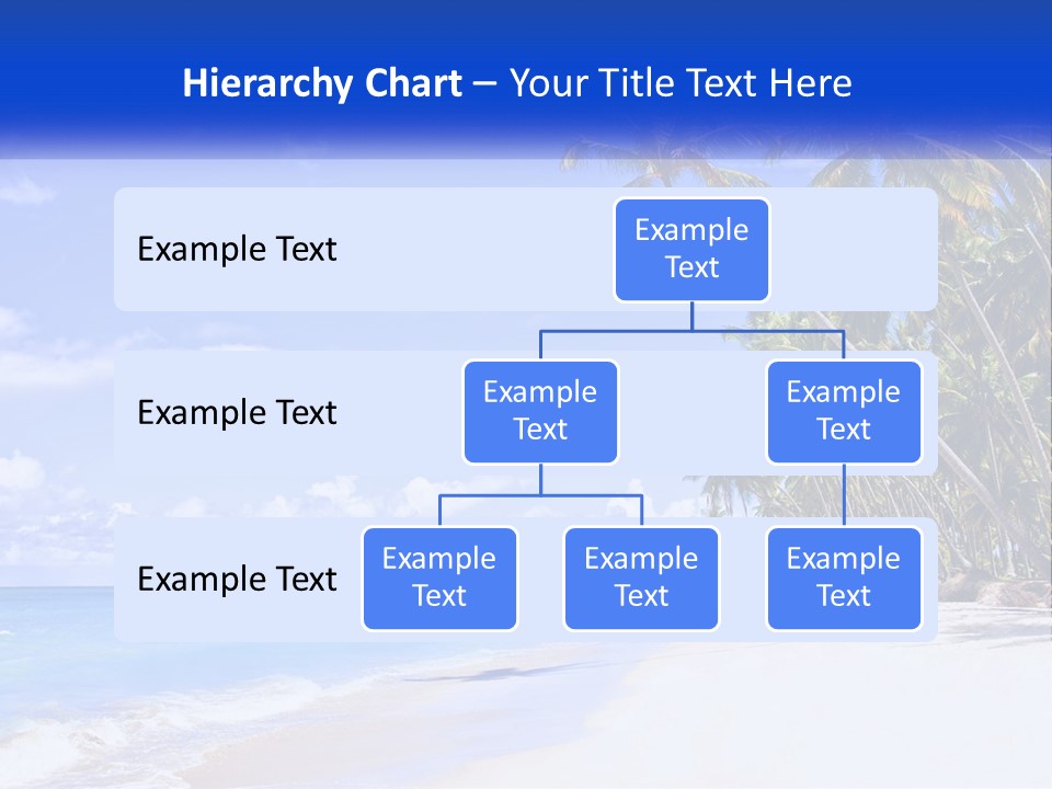 Palm Trees By The Sea PowerPoint Template