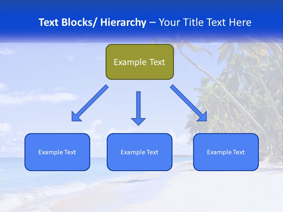 Palm Trees By The Sea PowerPoint Template