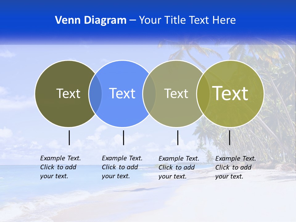 Palm Trees By The Sea PowerPoint Template
