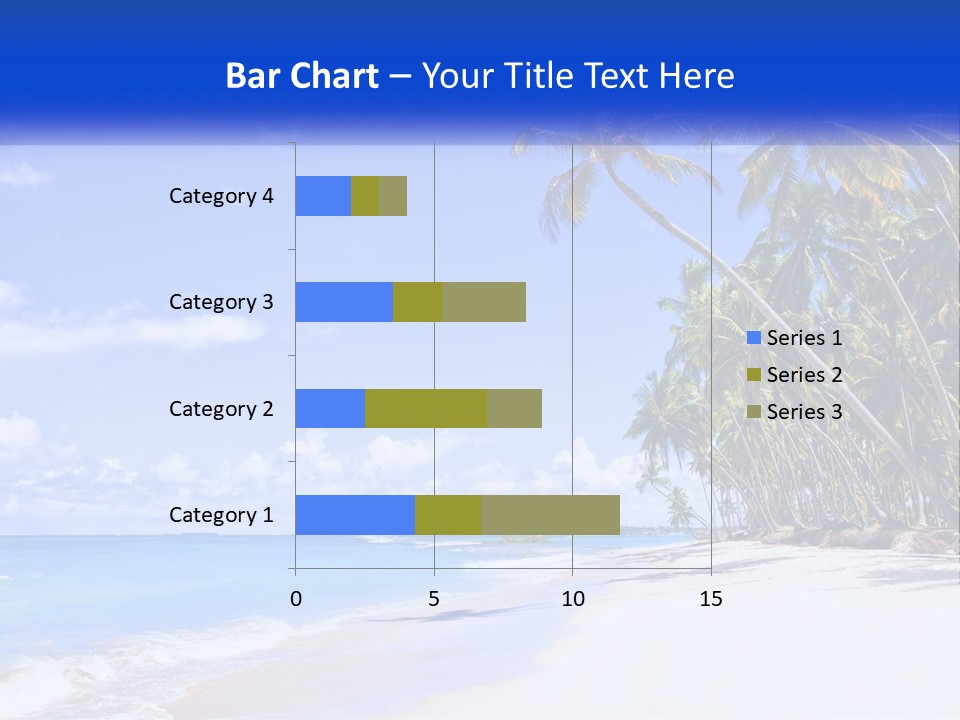 Palm Trees By The Sea PowerPoint Template
