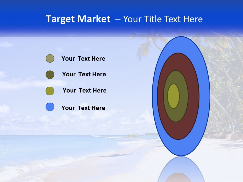 Palm Trees By The Sea PowerPoint Template