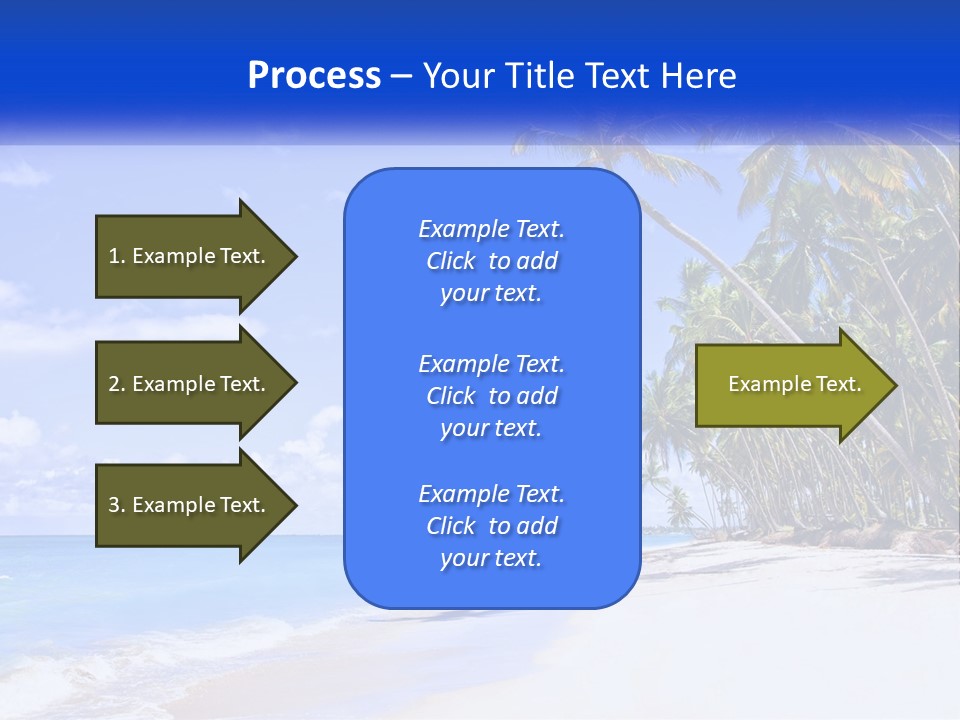 Palm Trees By The Sea PowerPoint Template