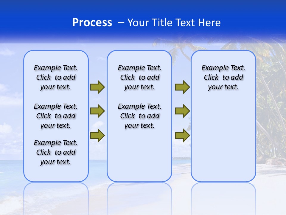 Palm Trees By The Sea PowerPoint Template