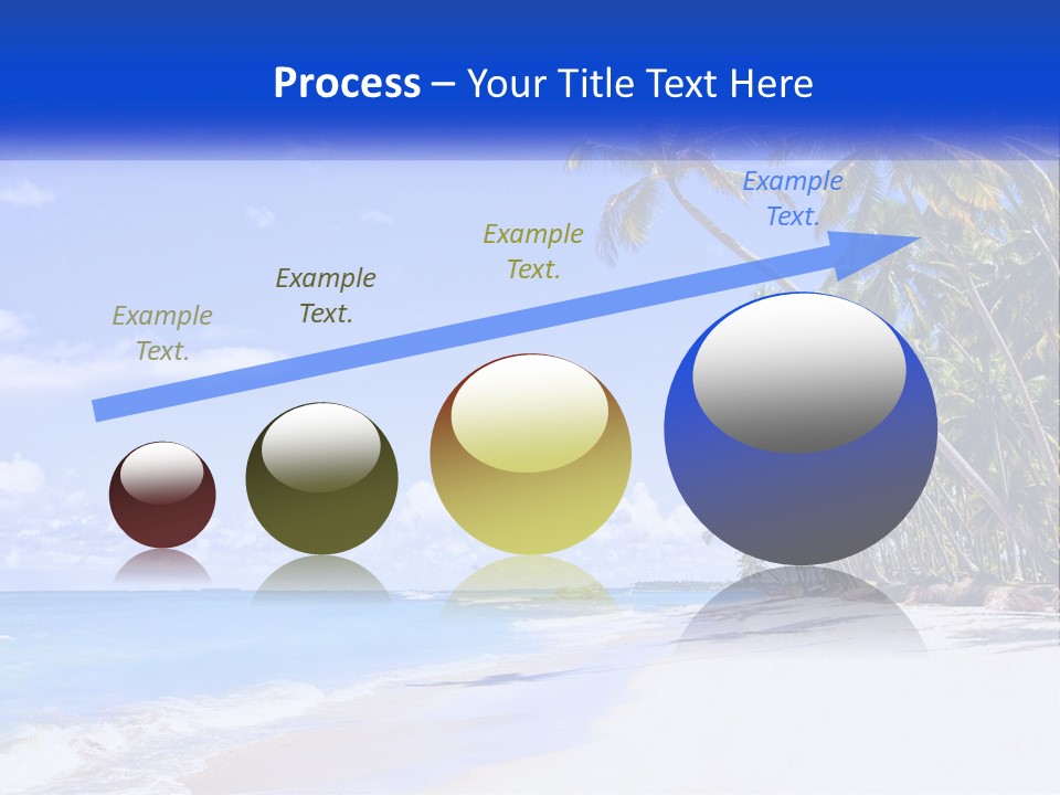 Palm Trees By The Sea PowerPoint Template