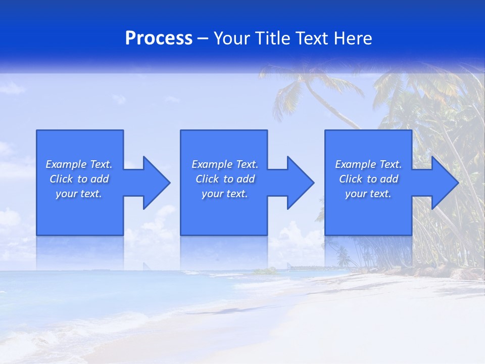Palm Trees By The Sea PowerPoint Template