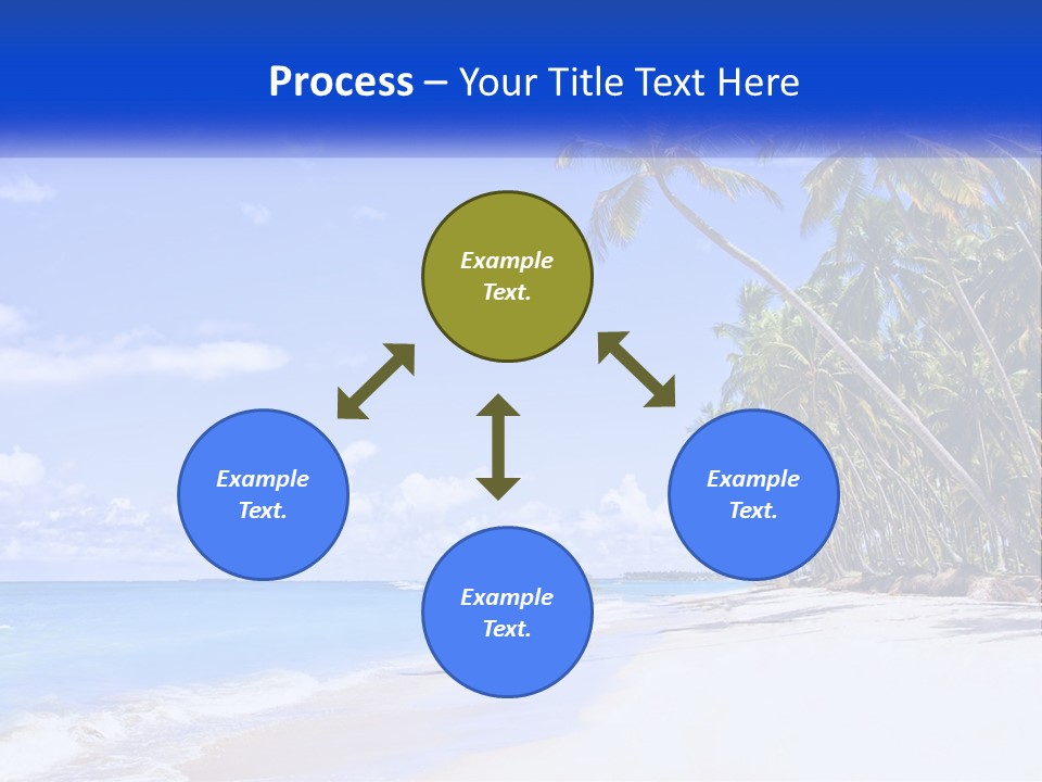 Palm Trees By The Sea PowerPoint Template
