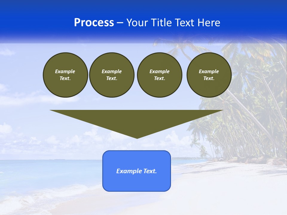 Palm Trees By The Sea PowerPoint Template