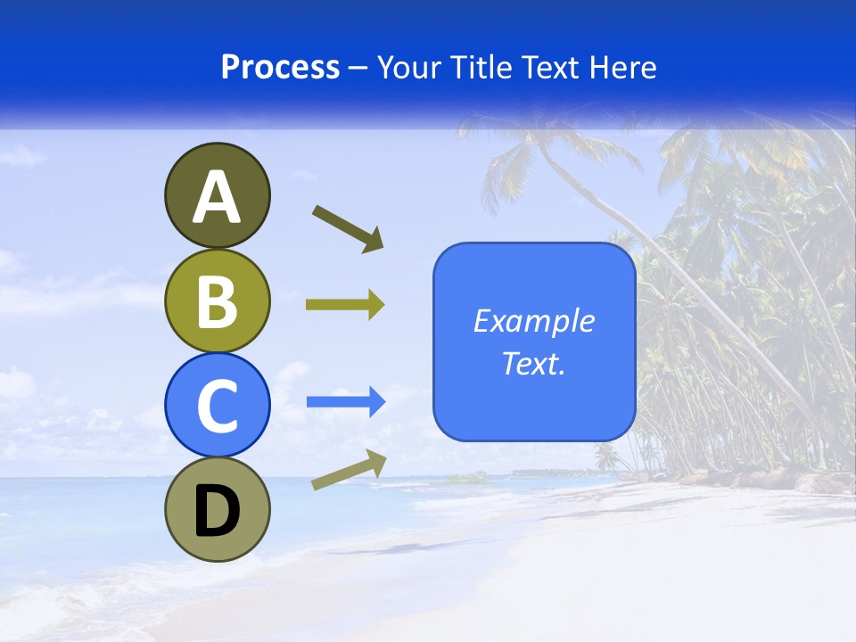 Palm Trees By The Sea PowerPoint Template