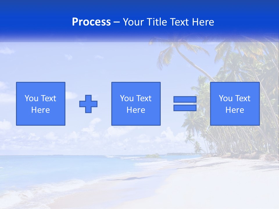 Palm Trees By The Sea PowerPoint Template