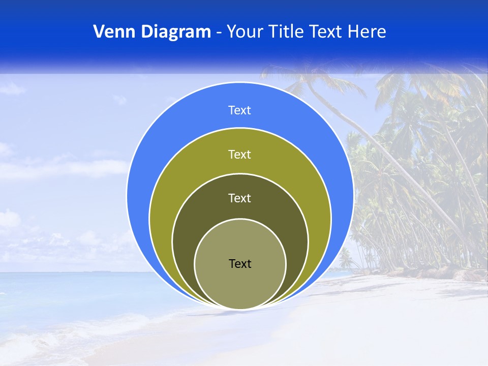 Palm Trees By The Sea PowerPoint Template