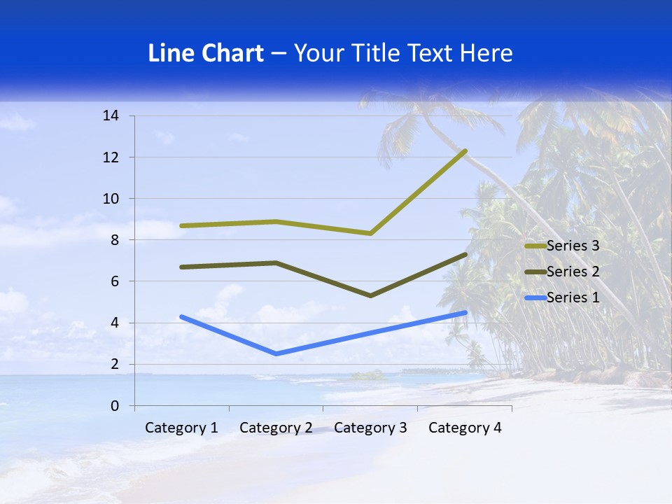 Palm Trees By The Sea PowerPoint Template