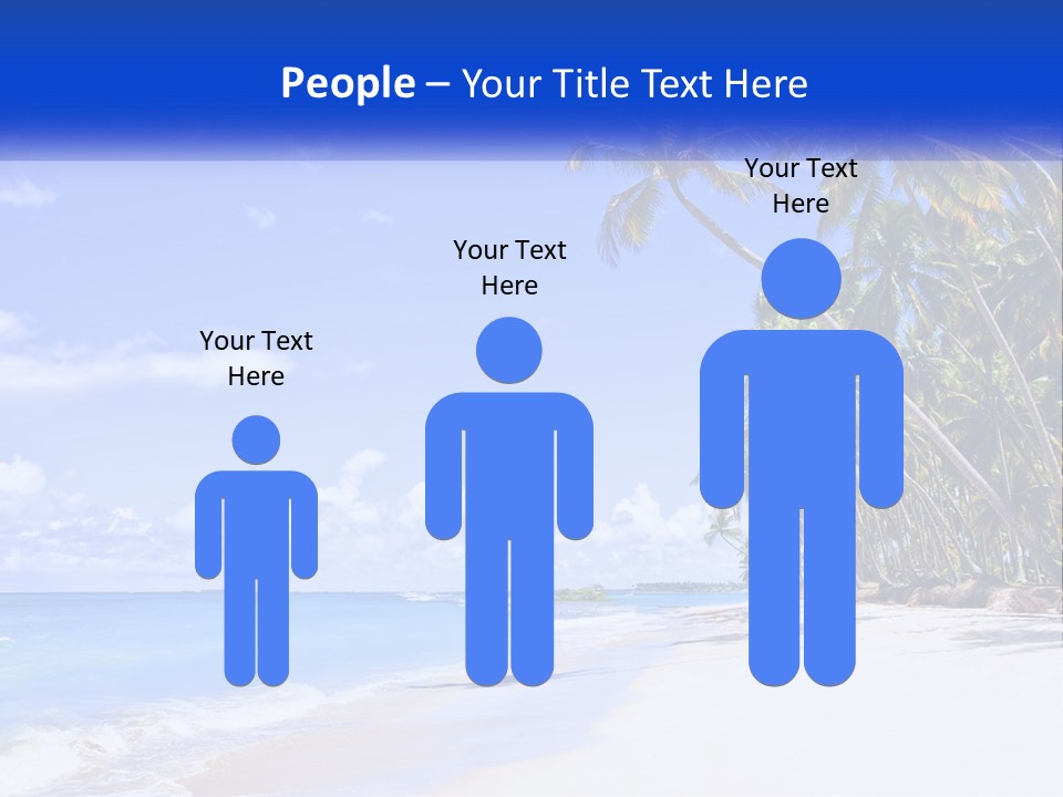 Palm Trees By The Sea PowerPoint Template