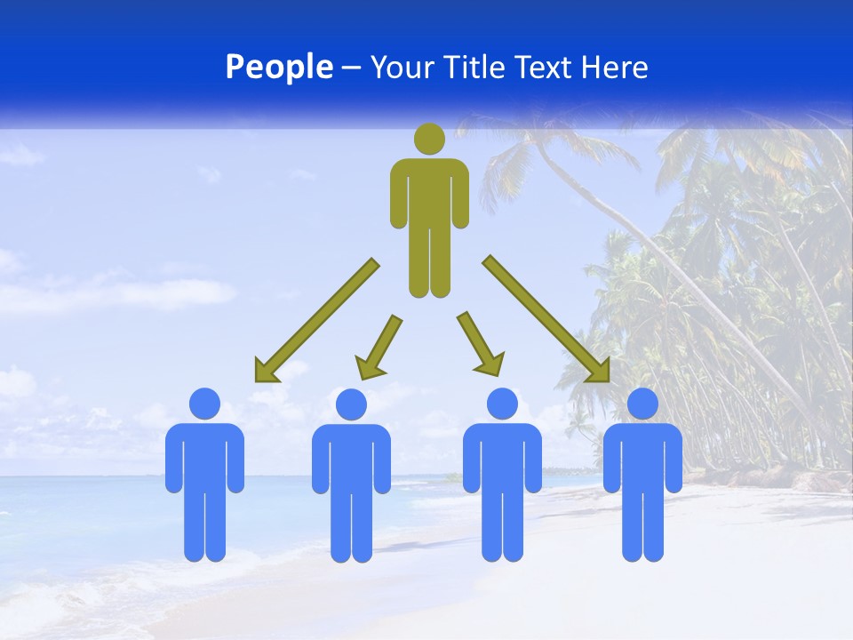 Palm Trees By The Sea PowerPoint Template