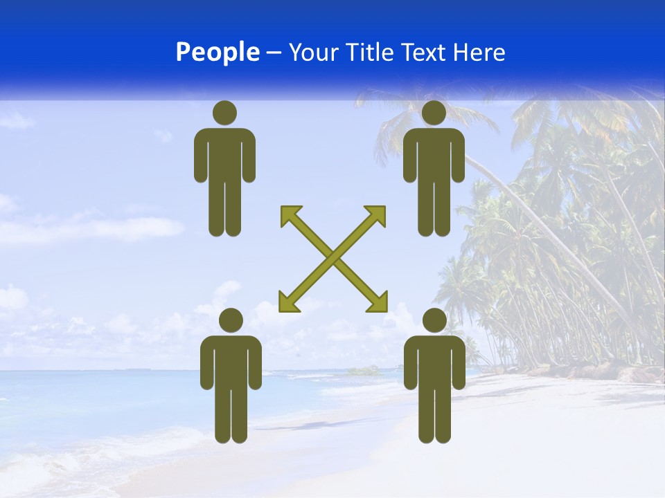 Palm Trees By The Sea PowerPoint Template