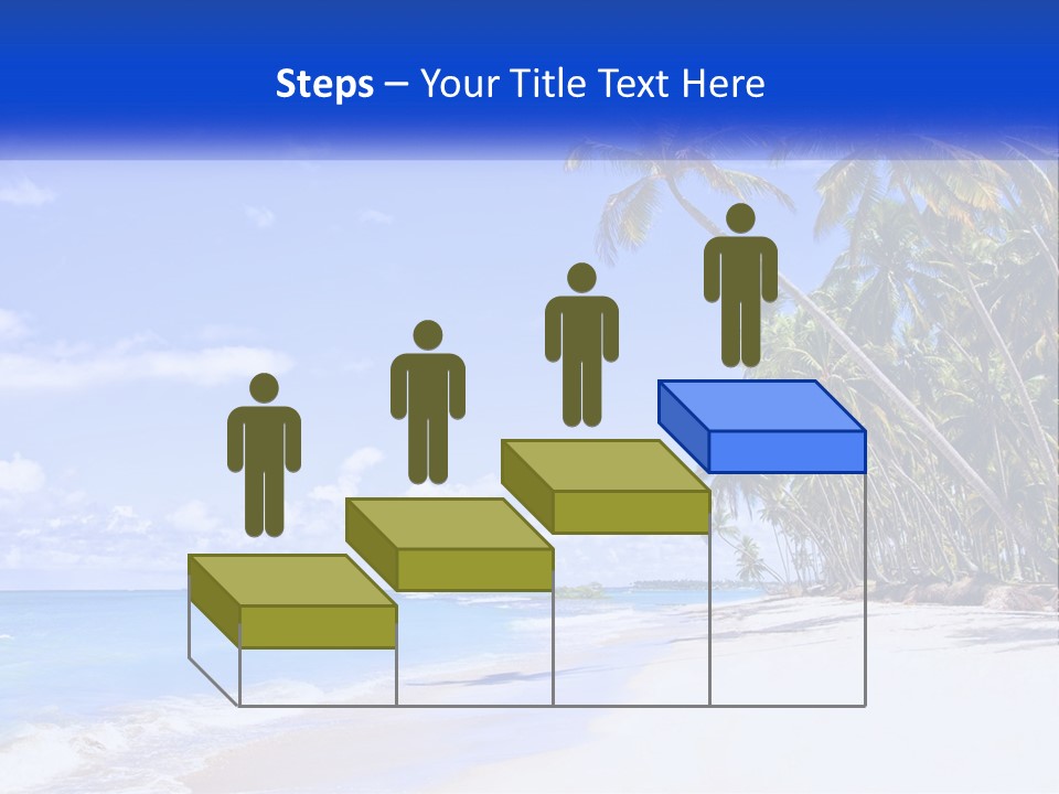 Palm Trees By The Sea PowerPoint Template