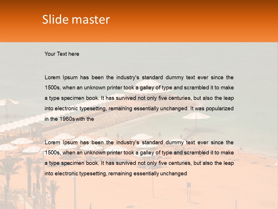 Beach By The Sea PowerPoint Template