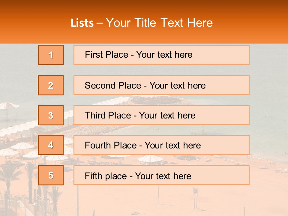 Beach By The Sea PowerPoint Template