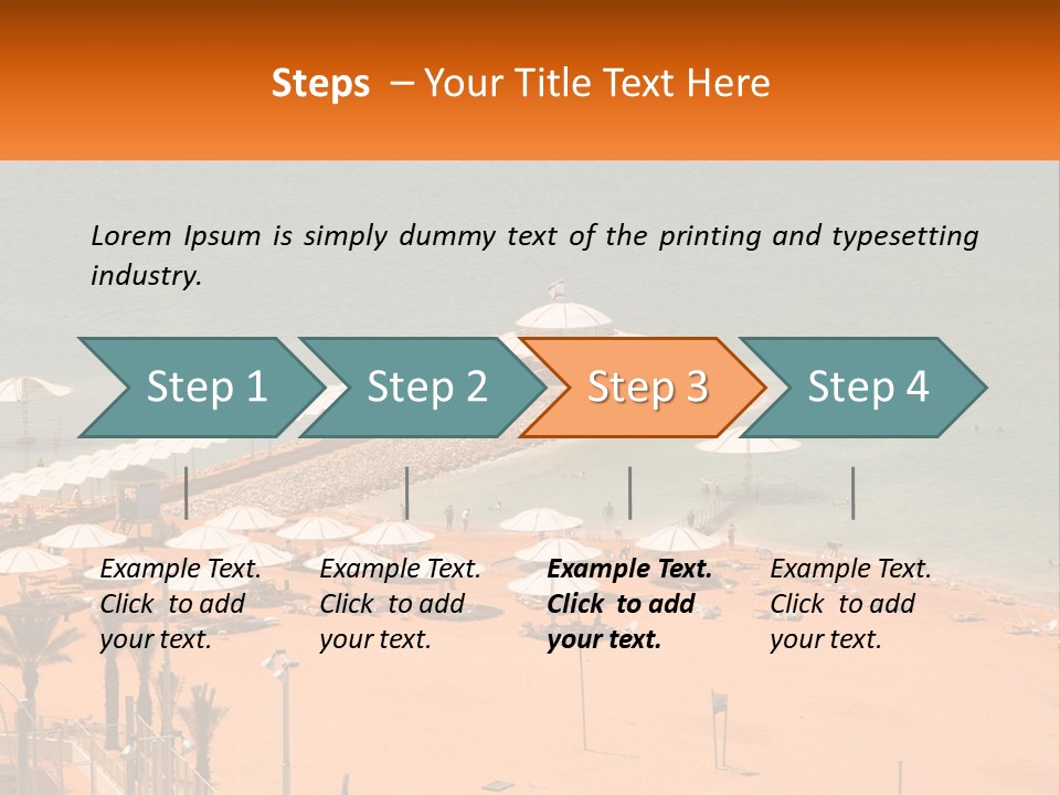 Beach By The Sea PowerPoint Template