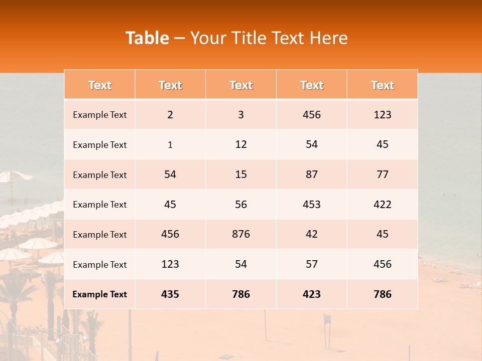 Beach By The Sea PowerPoint Template