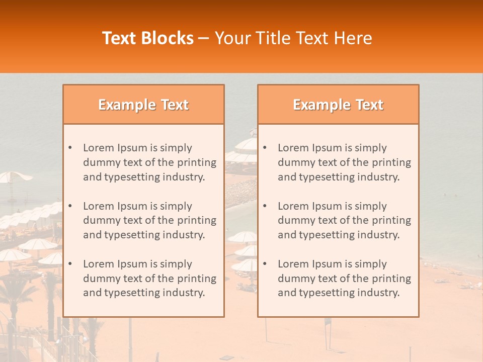 Beach By The Sea PowerPoint Template