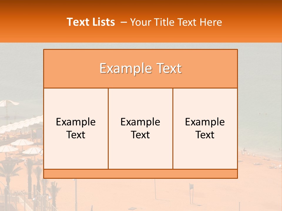 Beach By The Sea PowerPoint Template