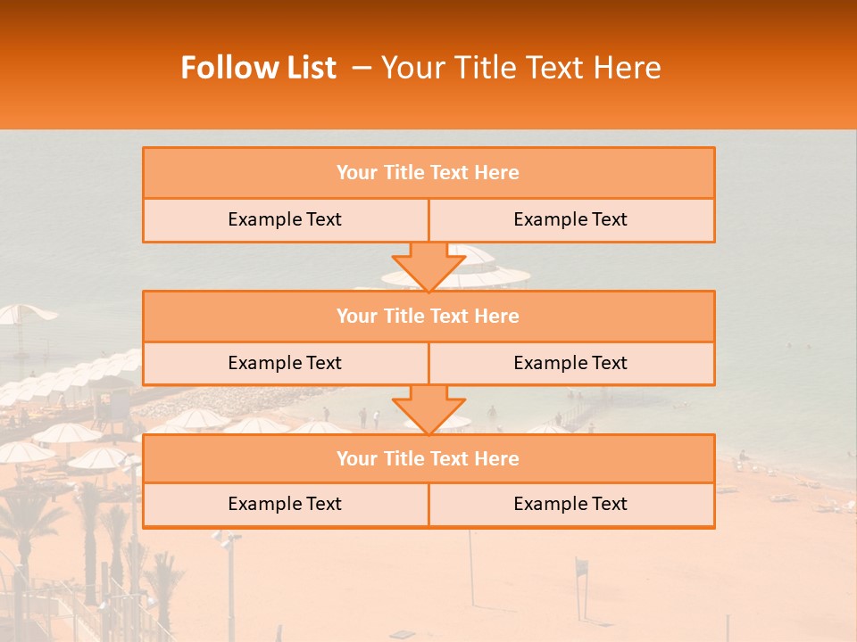 Beach By The Sea PowerPoint Template