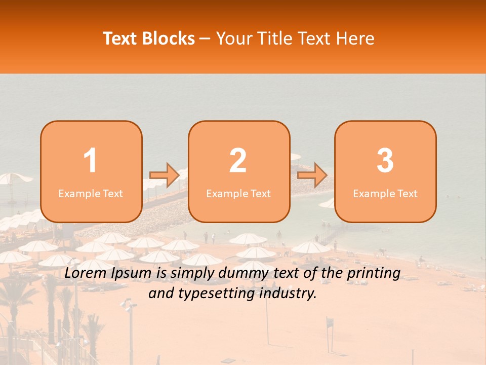 Beach By The Sea PowerPoint Template