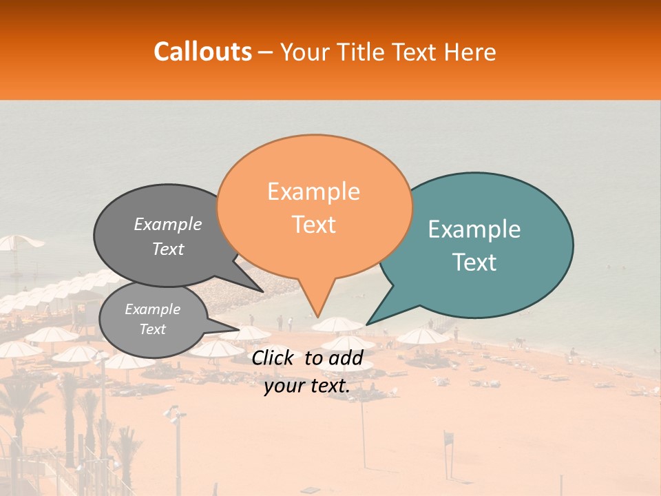 Beach By The Sea PowerPoint Template