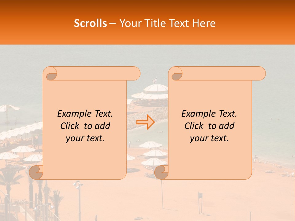 Beach By The Sea PowerPoint Template