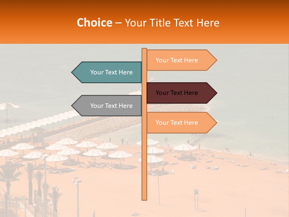 Beach By The Sea PowerPoint Template