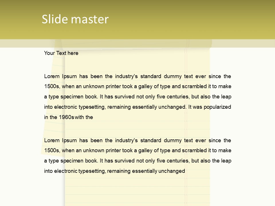 Notebook PowerPoint Template
