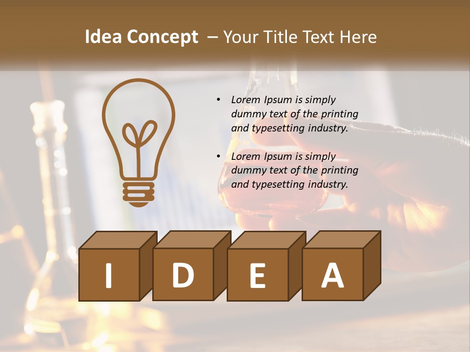 Chemical Flask PowerPoint Template