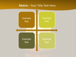 A Colorful Lamp On A Dark Background With A Yellow Border PowerPoint Template