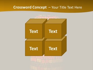 A Colorful Lamp On A Dark Background With A Yellow Border PowerPoint Template