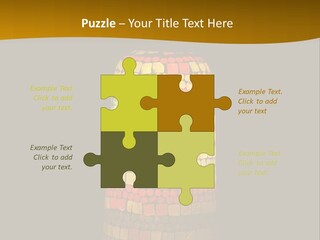 A Colorful Lamp On A Dark Background With A Yellow Border PowerPoint Template