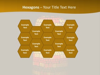 A Colorful Lamp On A Dark Background With A Yellow Border PowerPoint Template