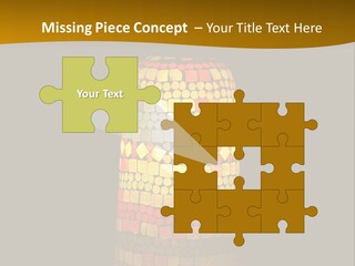 A Colorful Lamp On A Dark Background With A Yellow Border PowerPoint Template