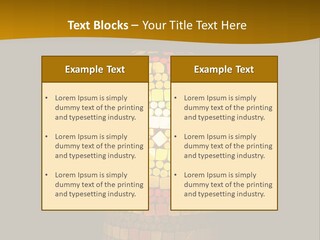 A Colorful Lamp On A Dark Background With A Yellow Border PowerPoint Template